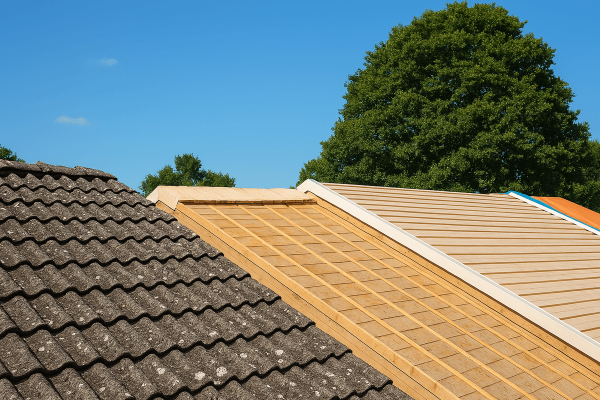 Roof renovation showcase